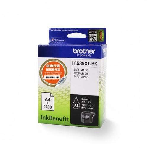 Brother LC-539XLBK Black High Yield Printer Ink Cartridge Original Single-pack