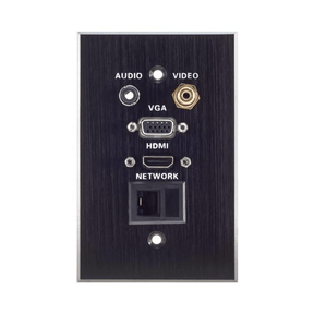 Lucktech Wall Plate 1x VGA, 1x HDMI, 1x Audio Jack, 1x Lan, 1x Video LK-QC-12580