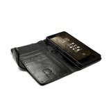 Tuff-Luv Personalised Leather Wallet Style Case for Sony Xperia Z3 & Dual Black LZR_J2_51