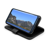 Tuff-Luv Personalised Leather Wallet Case & Stand for Galaxy S9 Plus Black LZR_J9_23