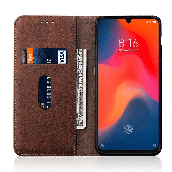 Tuff-Luv Essentials Leather case & Stand Xiaomi Mi 9 - Brown M1003