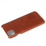 Tuff-Luv Slim Leather Shell Case Wrap Compatible With iPhone 11 Brown M1331