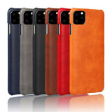 Tuff-Luv Slim Leather Shell Case Wrap Compatible With iPhone 11 Brown M1331