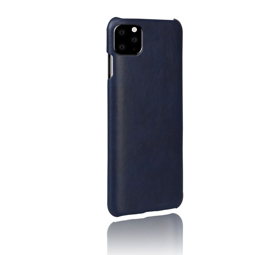 Tuff-Luv Slim Leather Shell Case Wrap Compatible With iPhone 11 Pro Blue M1335