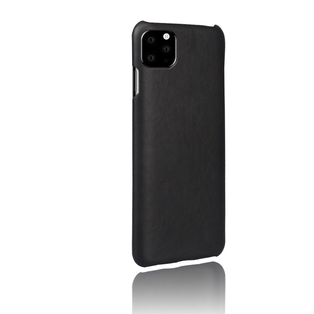 Tuff-Luv Slim Leather Shell Case Wrap Compatible With iPhone 11 Pro Max Black M1337