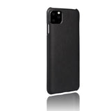 Tuff-Luv Slim Leather Shell Case Wrap Compatible With iPhone 11 Pro Max Black M1337