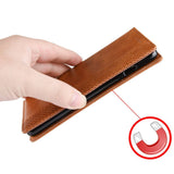 Tuff-Luv Horizontal Flip Leather Case with Wallet for iPhone 11 Pro Brown M1348
