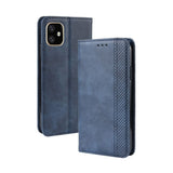 Tuff-Luv Horizontal Flip Leather Case Wallet for iPhone 11 Pro Max Blue M1350