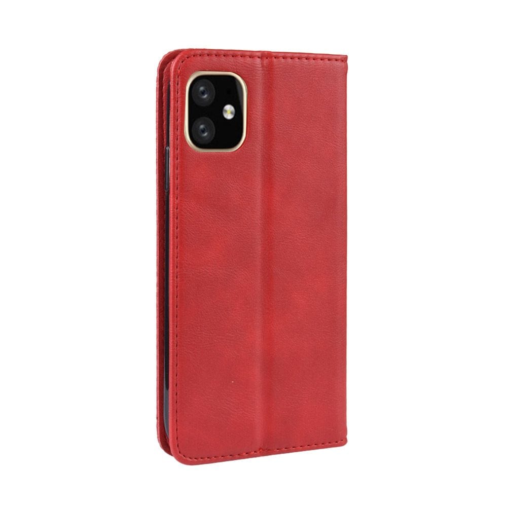 Tuff-Luv Horizontal Flip Leather Case Wallet for iPhone 11 Pro Max Red M1351