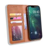 Tuff-Luv Horizontal Flip Leather Case Wallet for iPhone 11 Pro Max Brown M1352