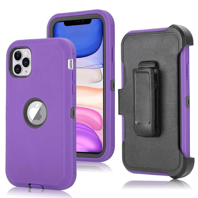 Tuff-Luv Armour Tuff Rugged Case for iPhone 11 Pro Max (Purple/Black) M1417