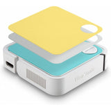 Viewsonic M1 mini Plus Data Projector 120 ANSI lumens LED WVGA (854x480) Portable Projector White M1MINIPLUS