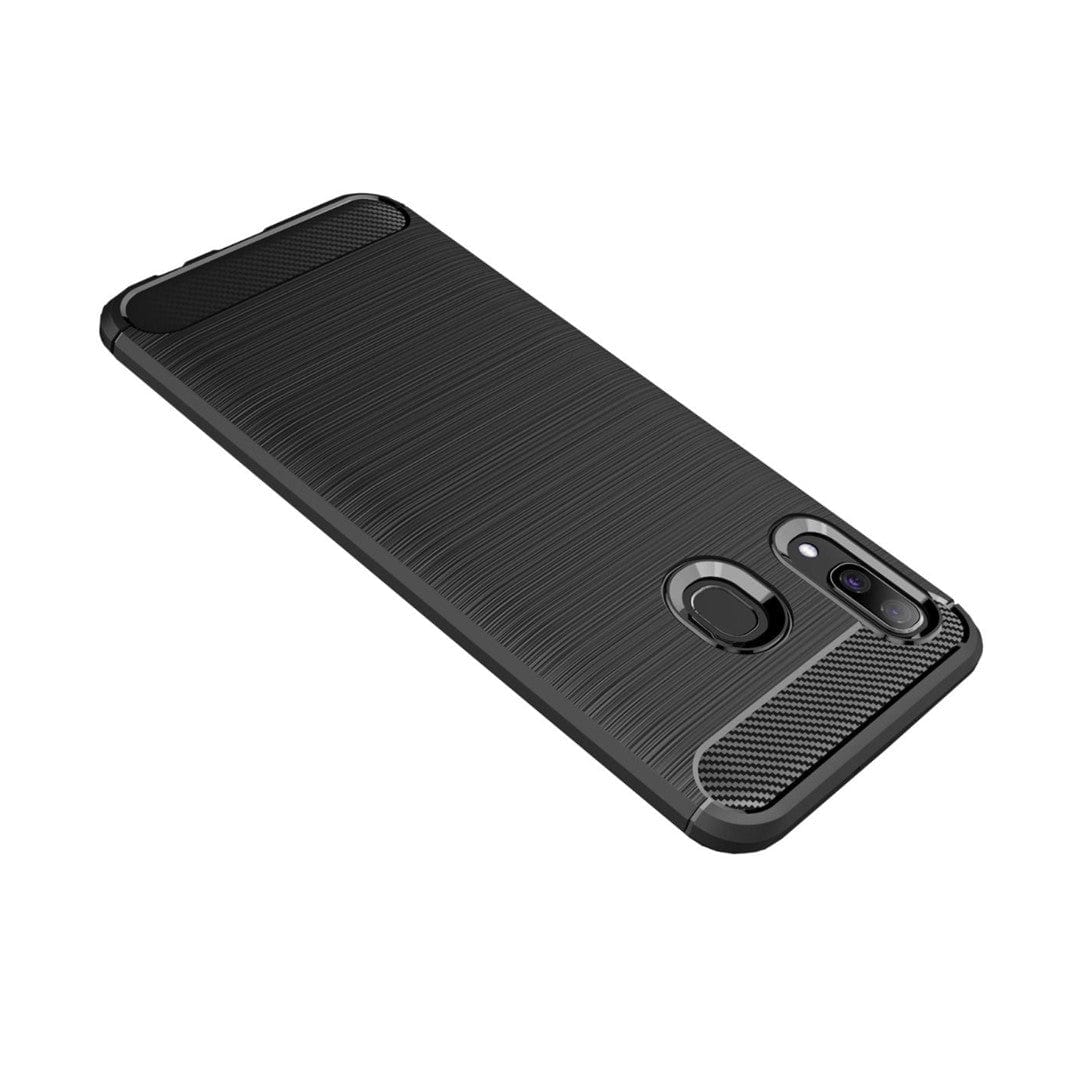 Tuff-Luv TPU Protective Shockproof Back Cover Case for Samsung Galaxy A30 Black M843