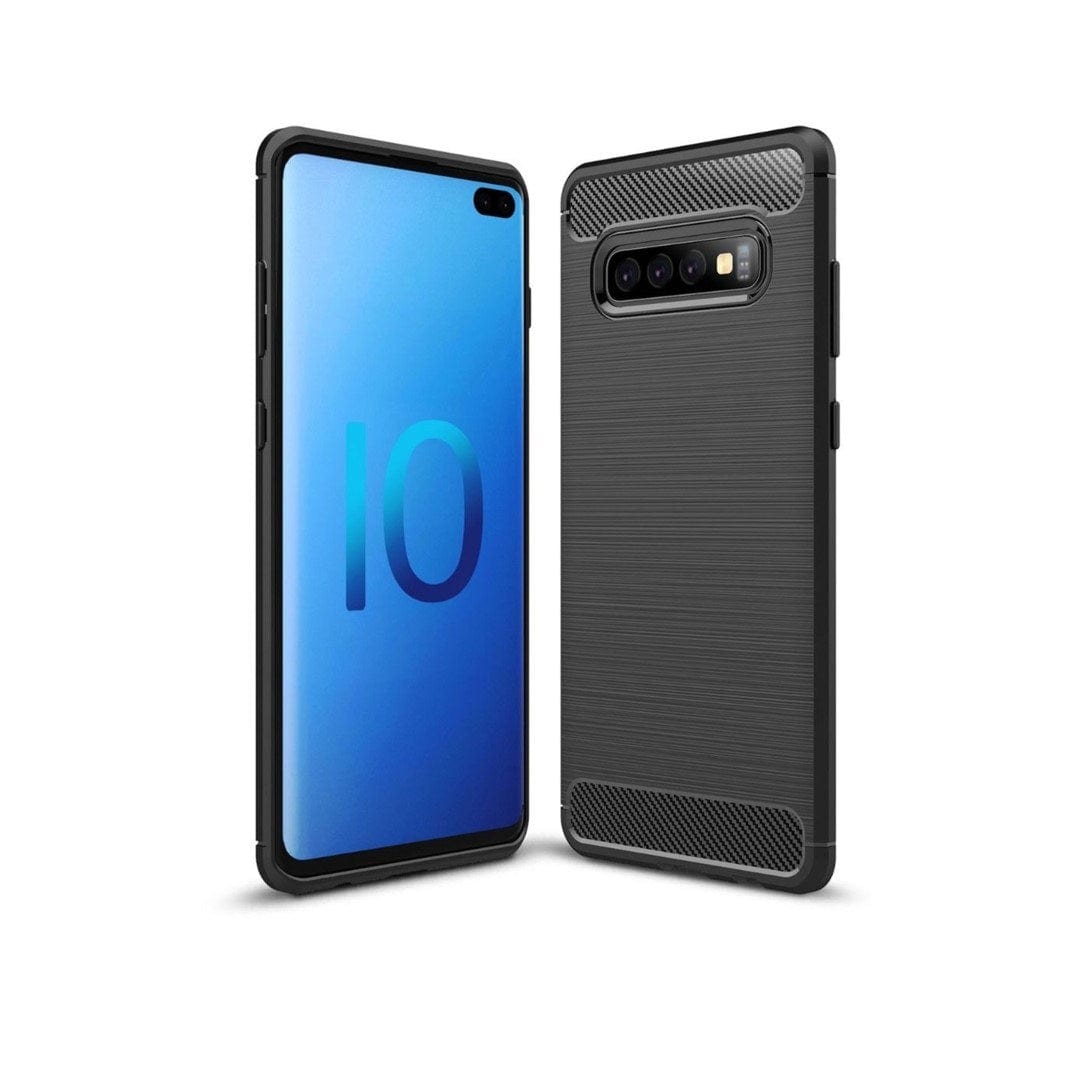Tuff-Luv Armour Protective Shockproof Shell Case for Samsung Galaxy S10 Plus Black M849