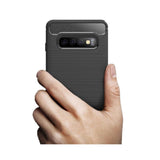 Tuff-Luv Armour Protective Shockproof Shell Case for Samsung Galaxy S10 Plus Black M849