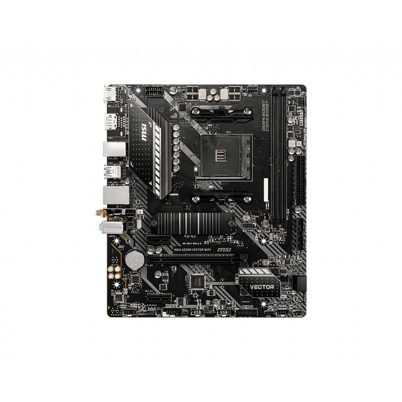 MSI MAG A520M VECTOR Wifi AM4 ATX Motherboard