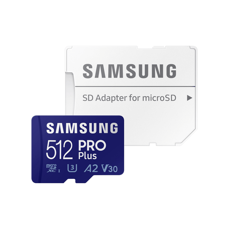 Samsung Pro Plus 512GB MICRO SD CARD U3 V30 A2 Memory Card MB-MD512KA