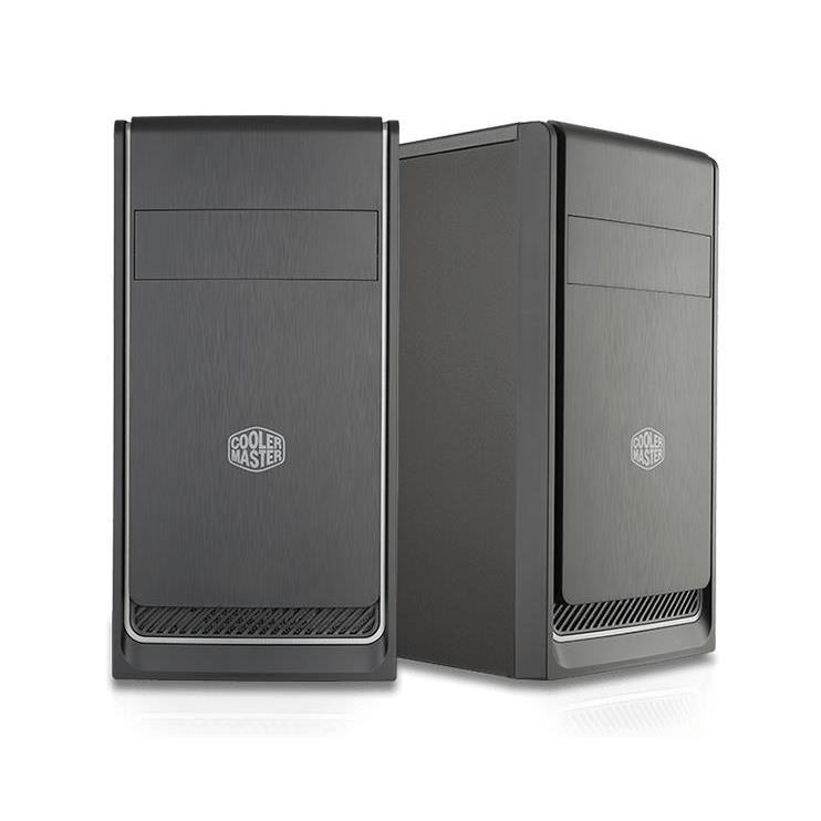 Cooler Master MasterBox E300L Mini Tower Black and Silver Home Or Office PC Case MCB-E300L-KN5N-B02
