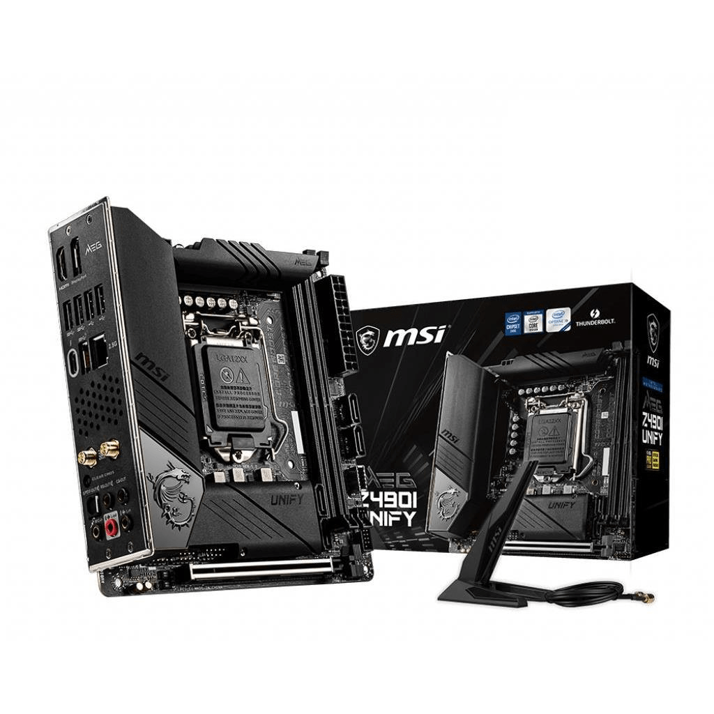MSI MEG Z490I UNIFY Motherboard Mini-ITX LGA1200 WiFi 6 – FirstShop MSI MEG Z490I UNIFY Motherboard Mini-ITX LGA1200 WiFi 6 – FirstShop