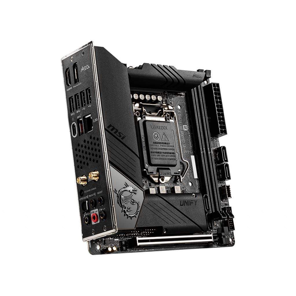 MSI MEG Z490I UNIFY Motherboard Mini-ITX LGA1200 WiFi 6 – FirstShop