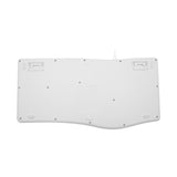 Macally Ergonomic Wired USB-A Keyboard with Palm Rest - MERGOKEY