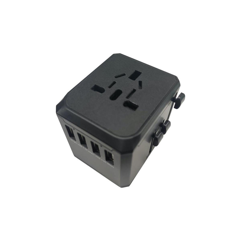 Tuff-Luv Universal Travel Adapter with 3 USB+Type -C - Black MF1102