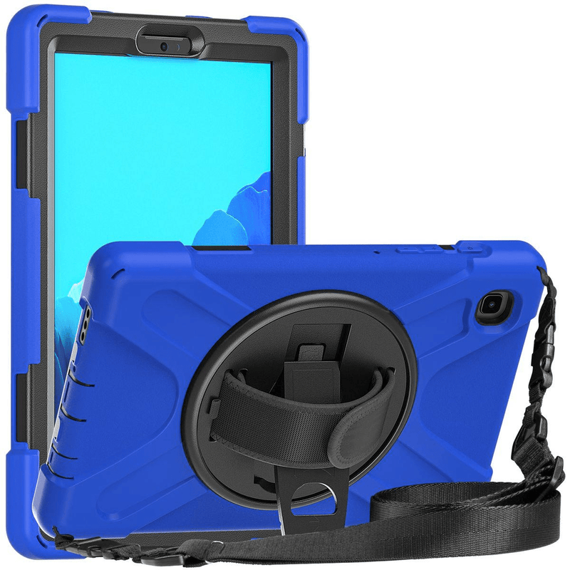 Tuff-Luv Armour Jack Rugged Case for Samsung Galaxy A7 Lite (includes Armstrap and hand strap) SM-T220/T225 - Blue MF1122