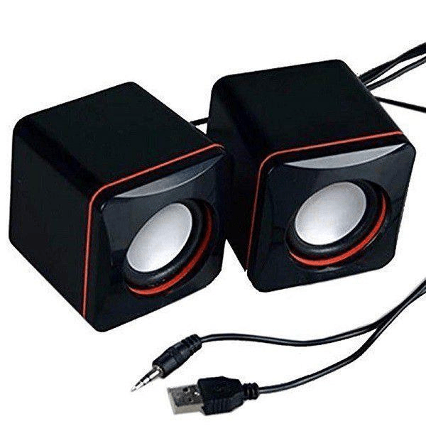 Tuff-Luv X1 USB Powered Mini Compact Stereo Speakers 3.5mm Audio Input MF3133