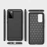 Tuff-Luv Carbon Stlye Rugged Armour Case for Samsung S20 FE - Black MF3356