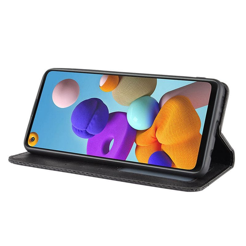 Tuff-Luv Folio Case and Stand for Samsung Galaxy  S21 - Black MF3382