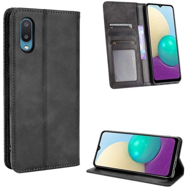 Tuff-Luv Essentials BookSytle Case for Samsung Galaxy A02 - Black MF358