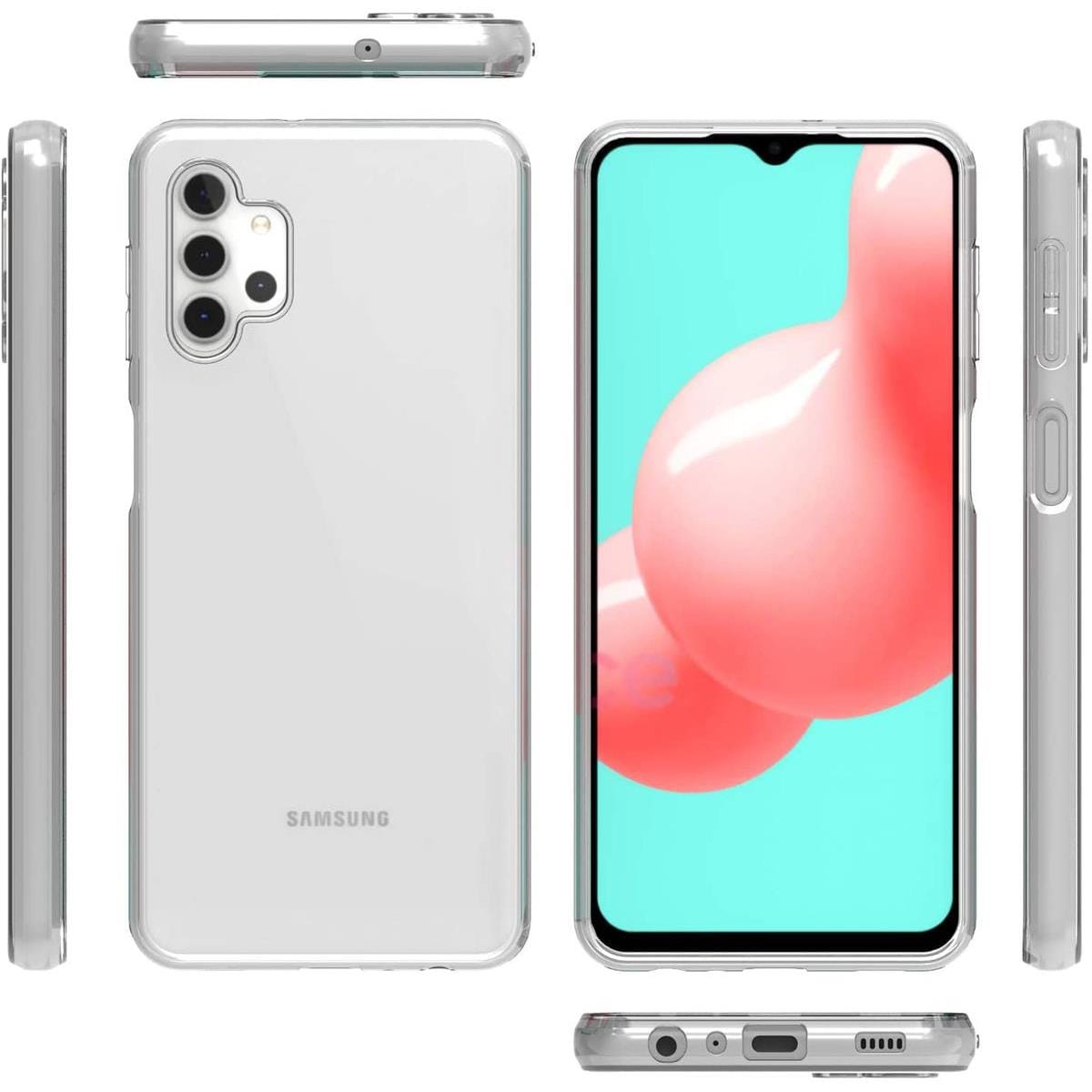Tuff-Luv PC Hard Crystal Case for Samsung Galaxy A32 - Clear MF396