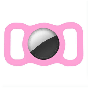 Tuff-Luv Pet Dog Collar Holder Compatible with Apple Airtag - Pink MF478