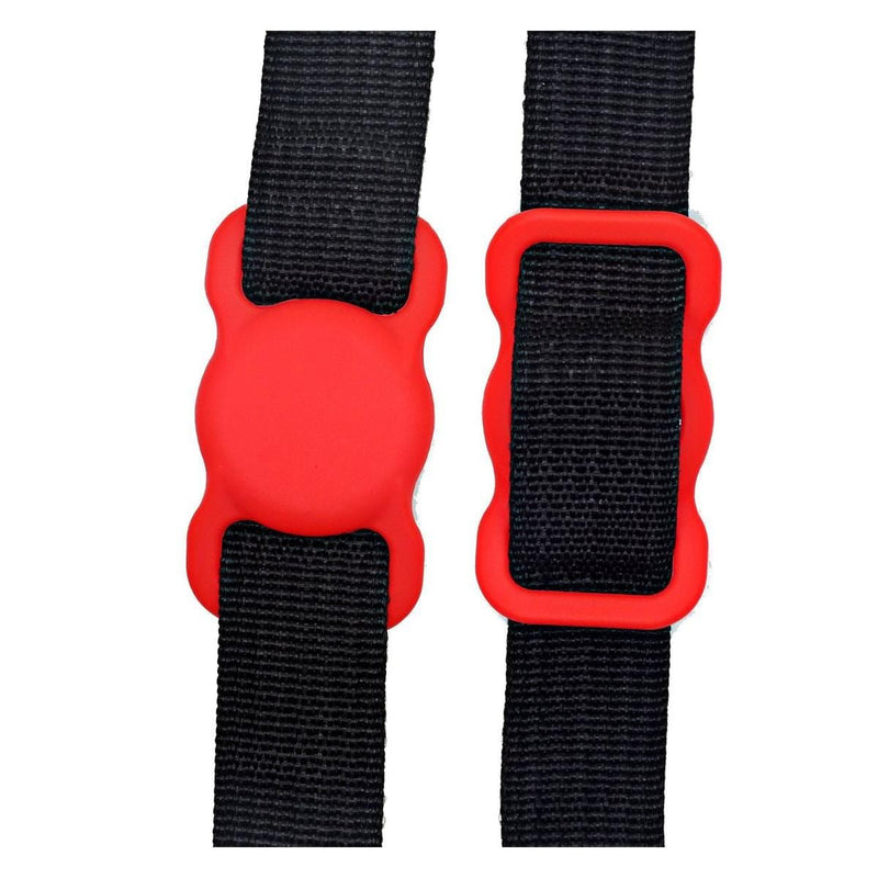 Tuff-Luv Pet Dog Collar Holder Compatible with Apple Airtag - Red MF480