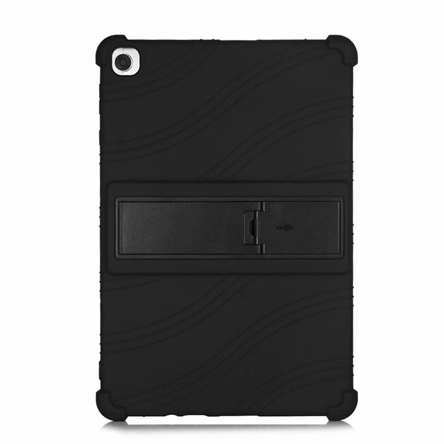 Tuff-Luv Rugged Silicone Case and Stand for Huawei Matepad T10S - Black MF725