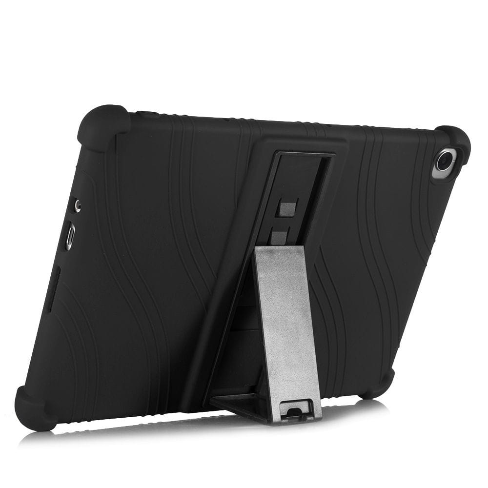 Tuff-Luv Rugged Silicone Case and Stand for Huawei Matepad T10S - Black MF725