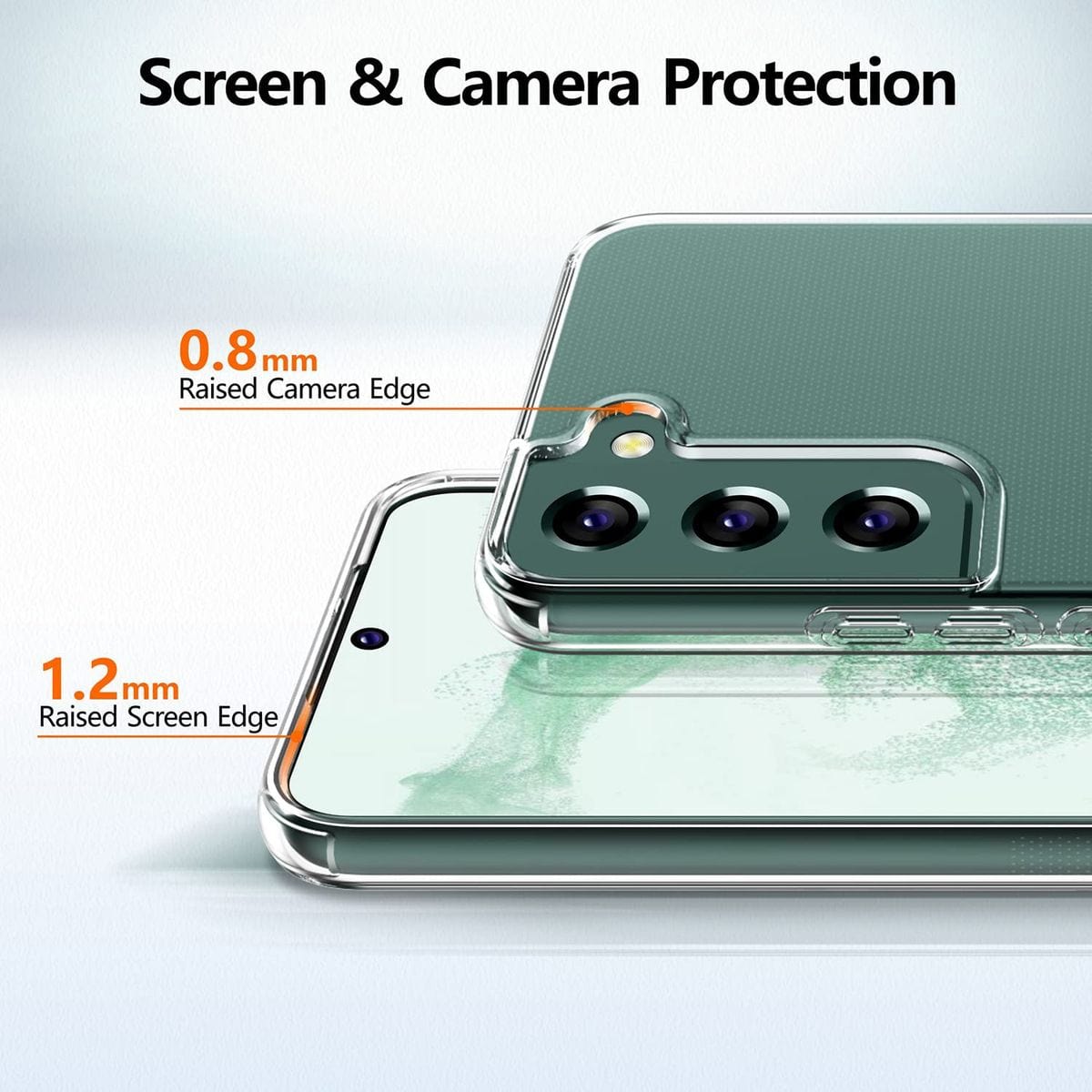 Tuff-Luv PC Hard Crystal Case for Samsung Galaxy S22 Clear MF993