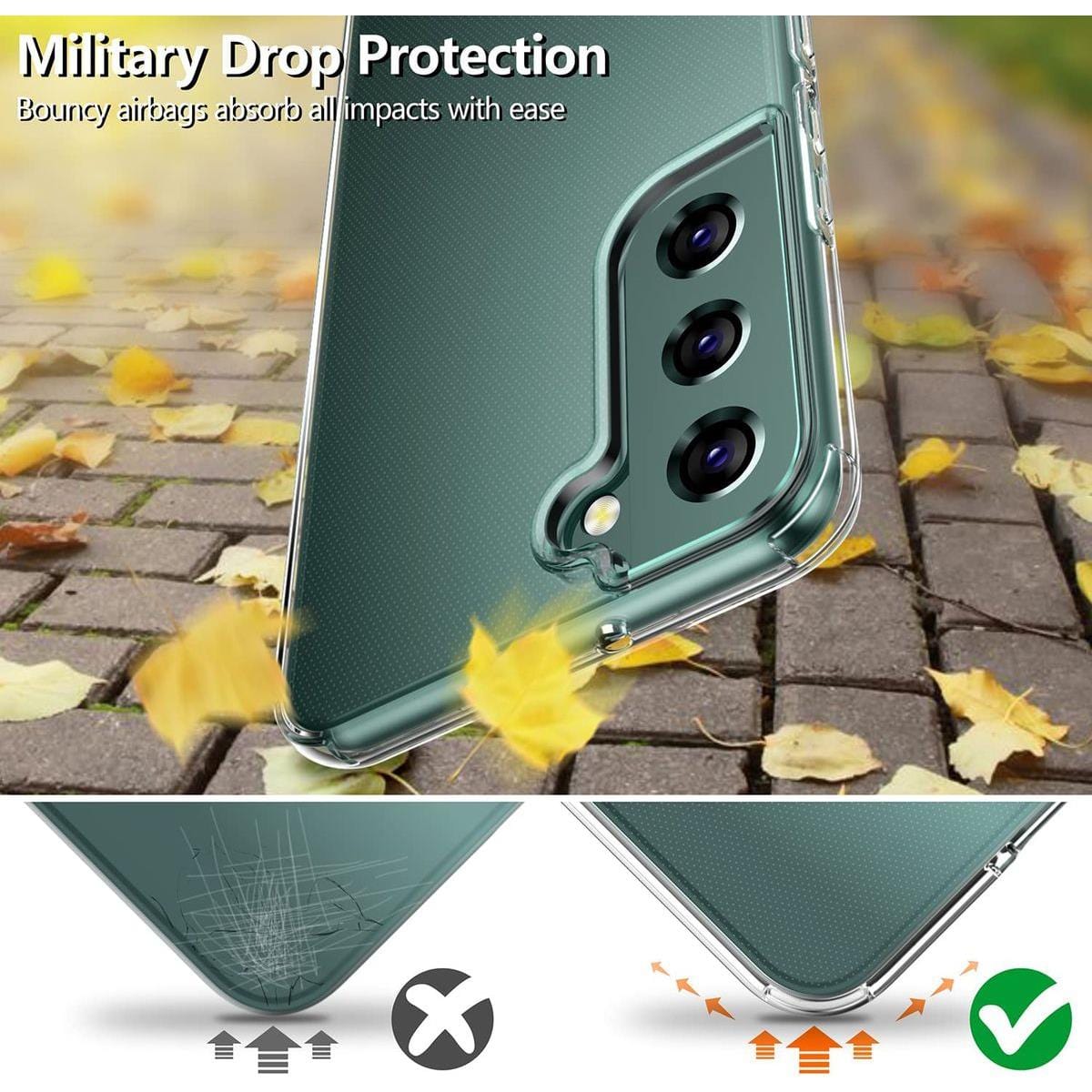 Tuff-Luv PC Hard Crystal Case for Samsung Galaxy S22 Clear MF993