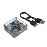Orico 4 Port USB 3.0 Transparent Hub MH4U-U3-03-CR-BP