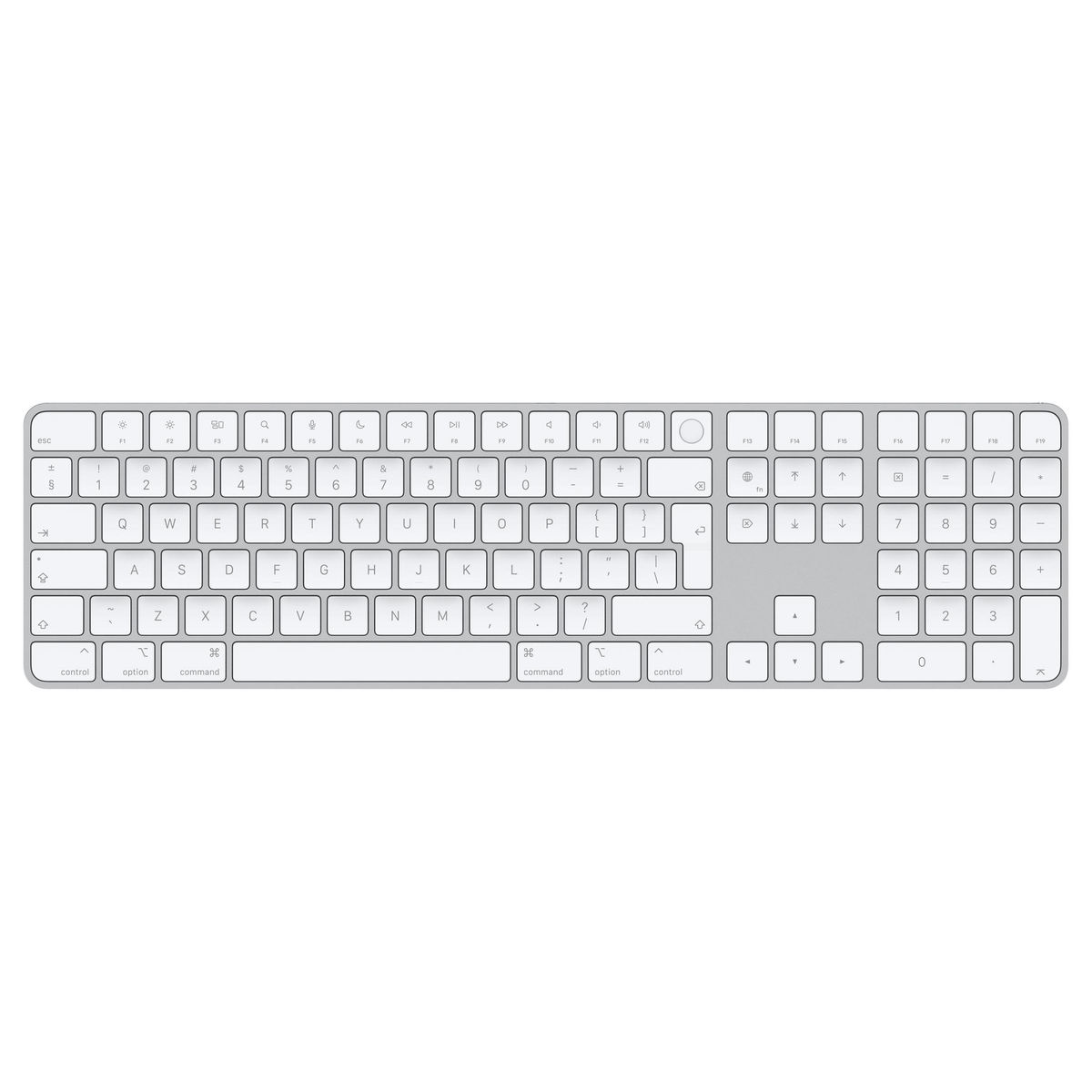 Apple Magic Keyboard with Touch ID and Numeric Keypad White MK2C3Z