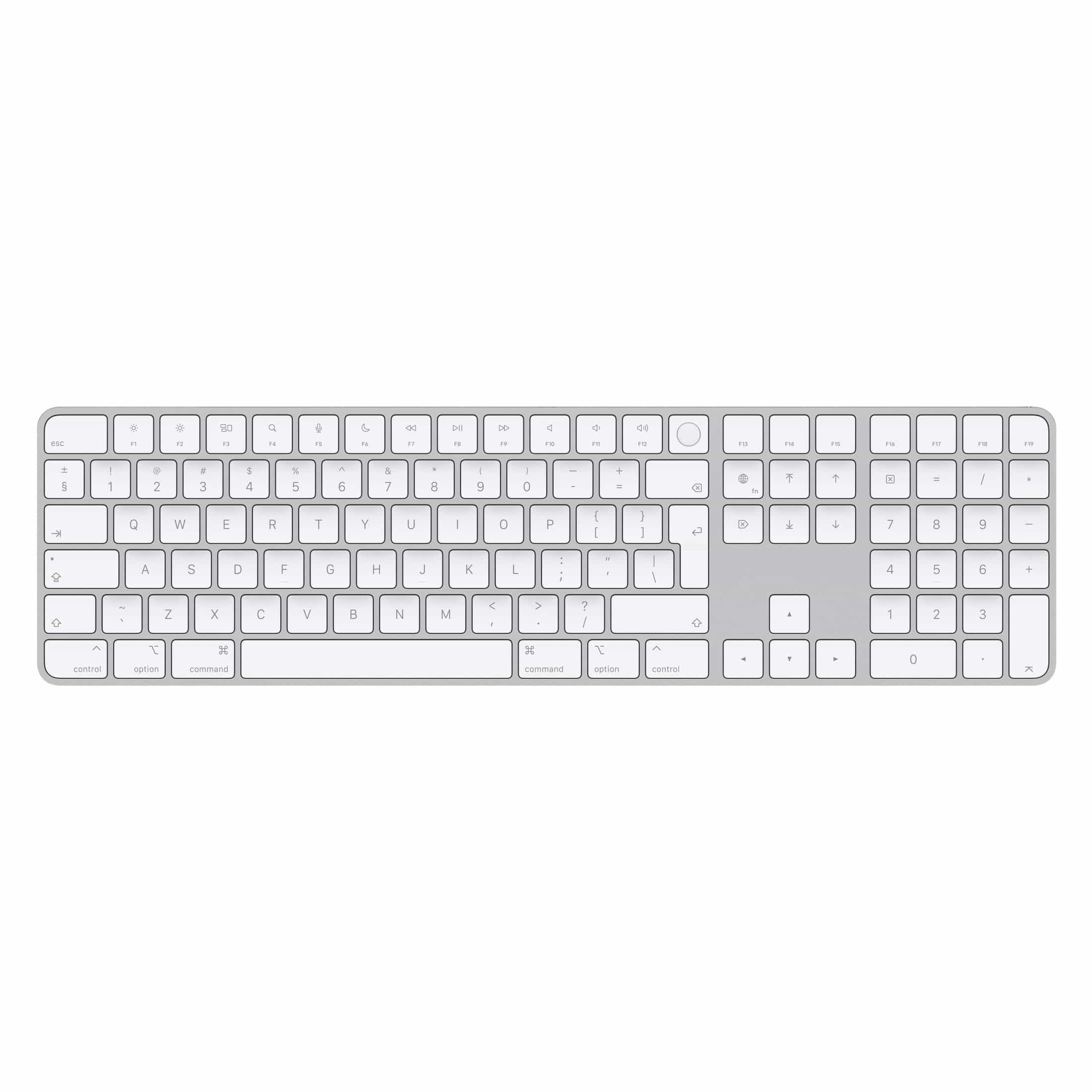 Apple Magic Keyboard with Touch ID and Numeric Keypad White MK2C3Z