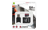 Kingston Canvas React Plus Memory Card 64GB MicroSD Class 10 UHS-II MLPMR2/64GB