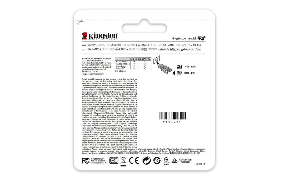 Kingston Canvas React Plus Memory Card 64GB MicroSD Class 10 UHS-II MLPMR2/64GB
