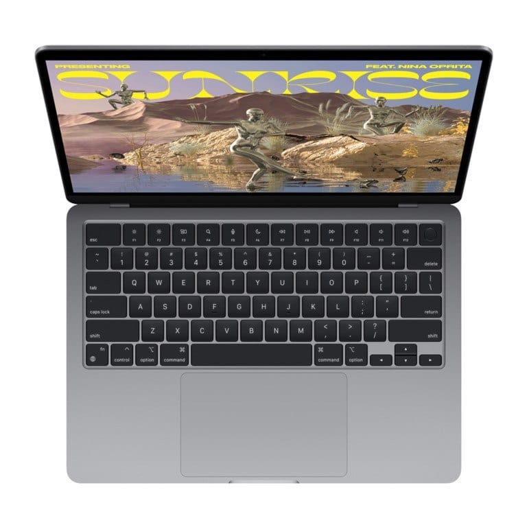 Apple MacBook Air 13.6-inch WQXGA+ Laptop - Apple M2 256GB SSD 8GB RAM Space Grey macOS Monterey MLXW3ZE/A