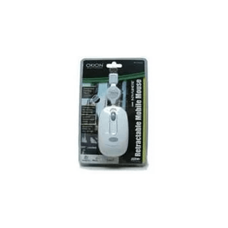 Okion Kozi Mobile Retractable USB Optical Mouse 800dpi MO279U_WHT