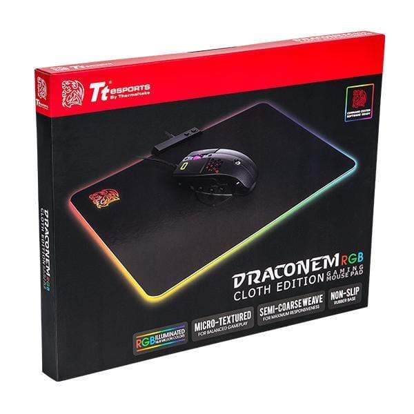 Thermaltake MP-DCM-RGBSMS-01 Mouse Pad Black Gaming Mouse Pad