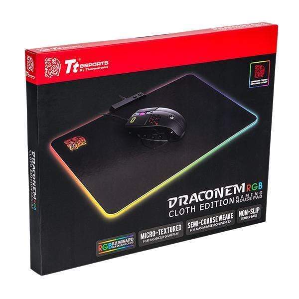 Thermaltake MP-DCM-RGBSMS-01 Mouse Pad Black Gaming Mouse Pad