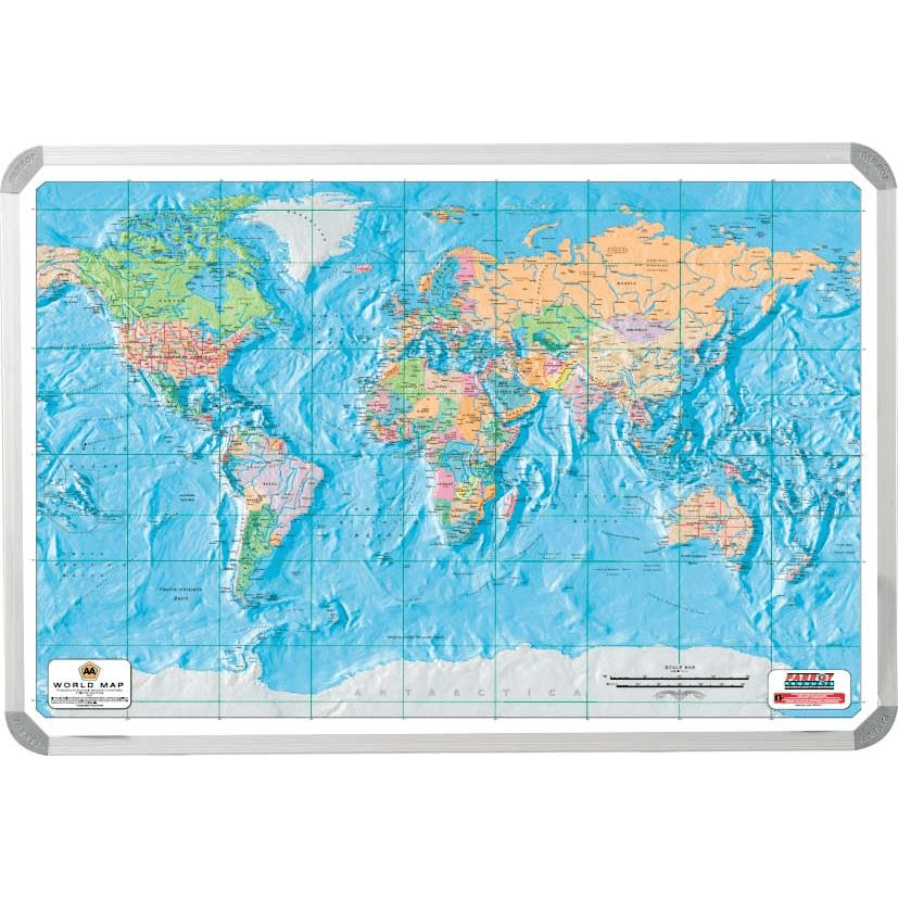 Parrot World AA Map 1200x900mm MP0141
