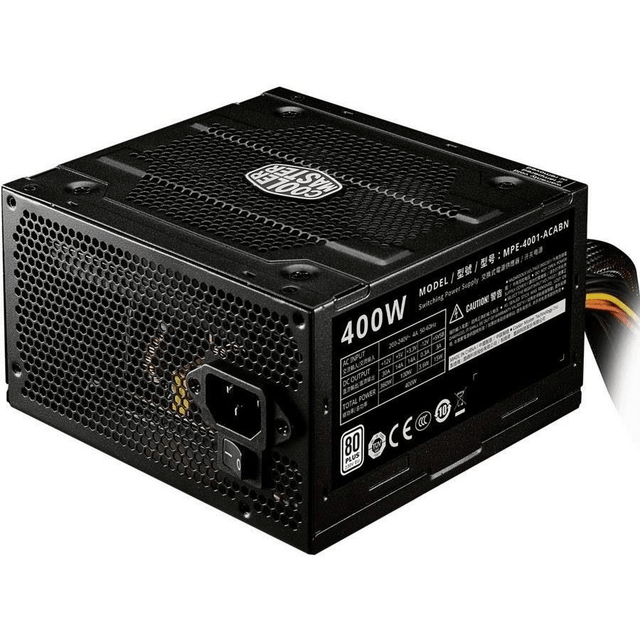 Cooler Master Elite 400 230V V4 80 Plus Standard 400W Power Supply Unit MPE-4001-ACABN-WO