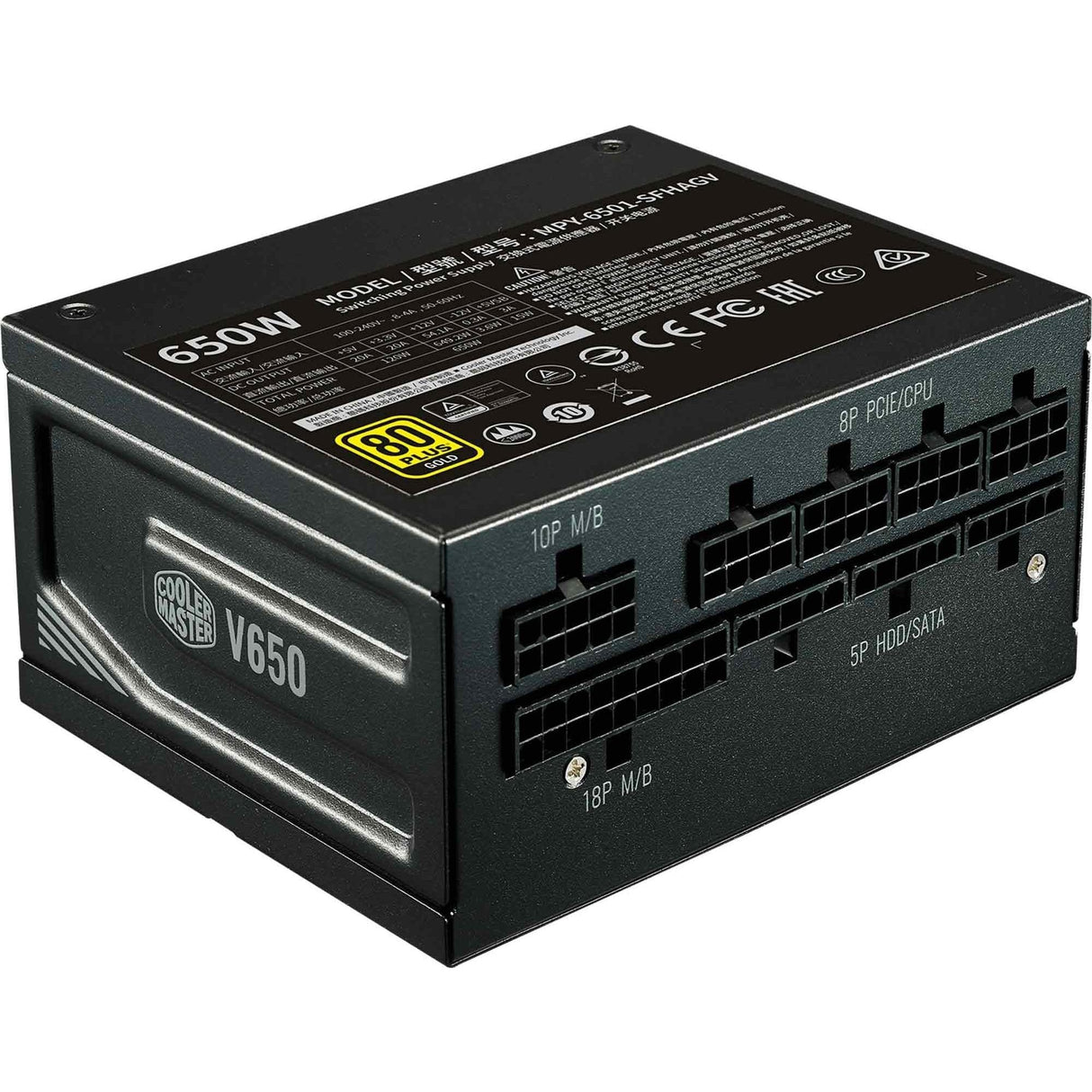 Cooler Master V650 SFX Gold 80 Plus Gold 650W Power Supply Unit MPY-6501-SFHAGV-WO